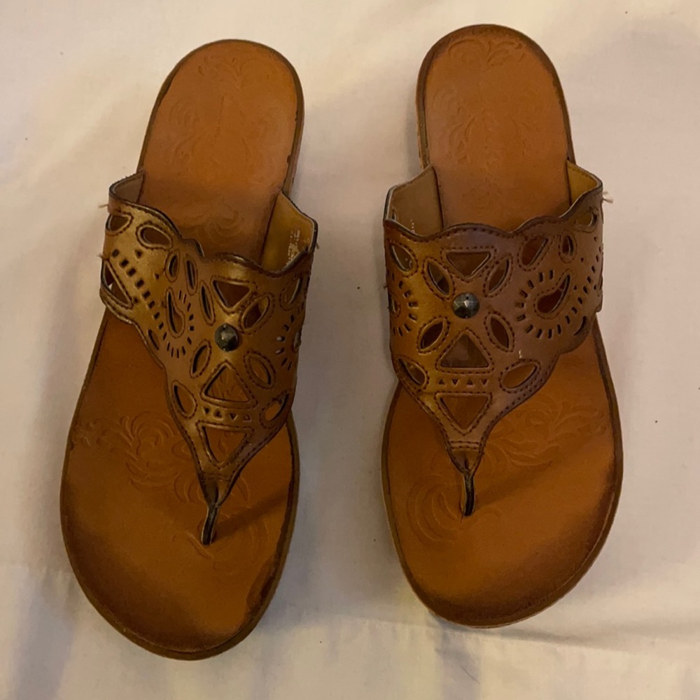 Clarks platform wedge sandals